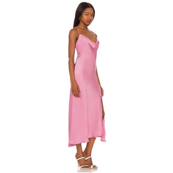 ASTR the Label Gaia Midi Dress in Rose Pink - Picture 6 of 6
